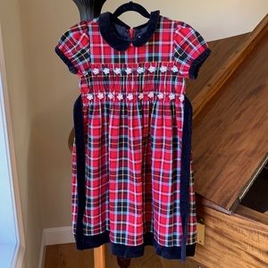 EUC Hanna Andersson dress, smocking, size 120’(6-7).